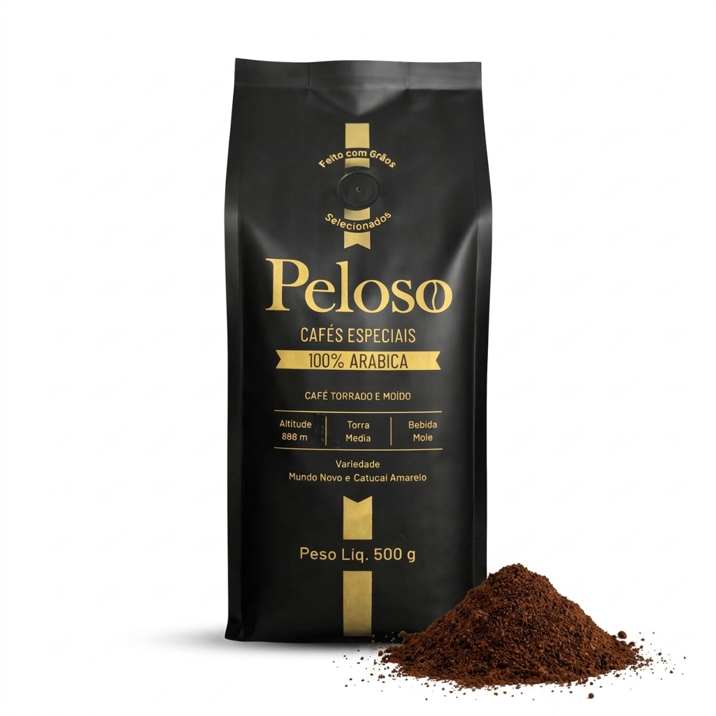 Café Peloso Especial Moído 500g - foto de estúdio